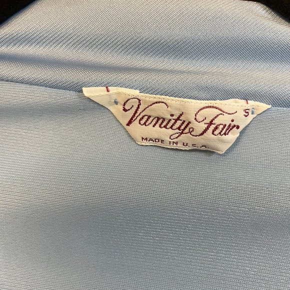 Vintage Vanity Fair Nylon Button Up Robe Nightgown Housecoat S US Blue Lot of 3 - Picture 6 of 8